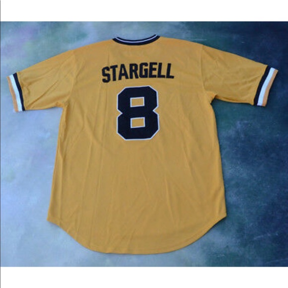 Willie Stargell 1979 Gold Jersey - Picture 4 of 7